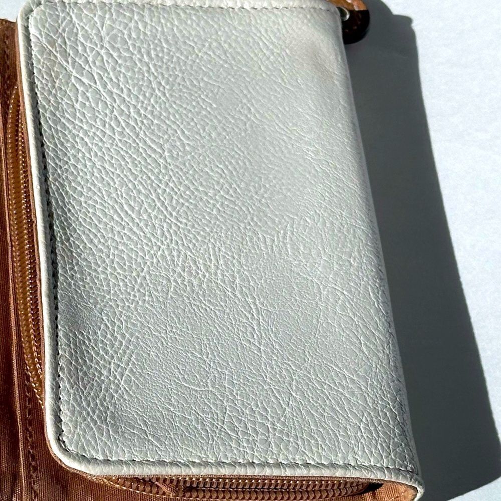 ROSETTI Black and Tan Crossbody Purse Removable Strap Clutch Gold Accents - Picture 7 of 13